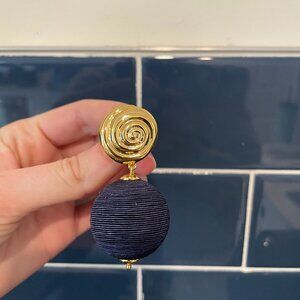 Navy and Gold Parker Earrings - Tuckernuck